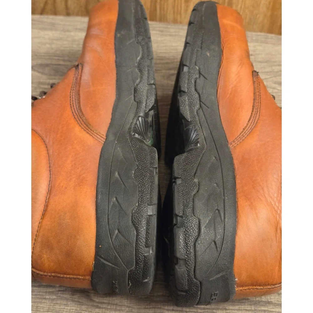 SR Max Work Shoes Men's Size 10.5 Brown Leather Slip Resistant Lace Up Steel Toe